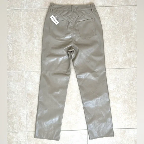 PacSun Lacquered Boyfriend Pants in Taupe - Picture 6 of 9